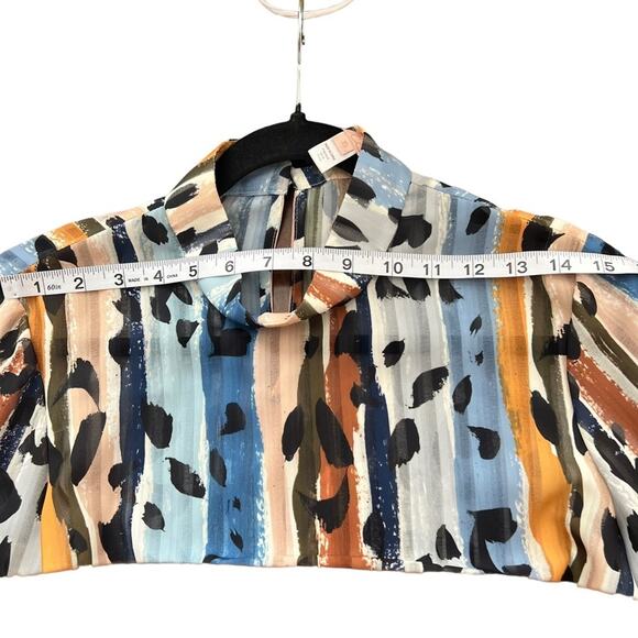 Hutch Anthropologie Melissa Striped Blouse Size XS - Picture 12 of 13